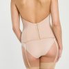 low back bustier wedding
