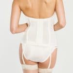 Satin Hourglass Bustier - Back